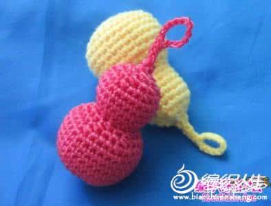 钩针小葫芦叶子的钩法 网上看到的钩针小葫芦