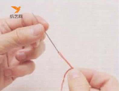 穿针打结 线绳穿针打结与手缝基础针法技巧钩针编织教程