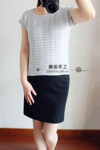 亚麻和真丝面料那个好 邂逅手工——旧约~~~烟灰真丝亚麻短袖