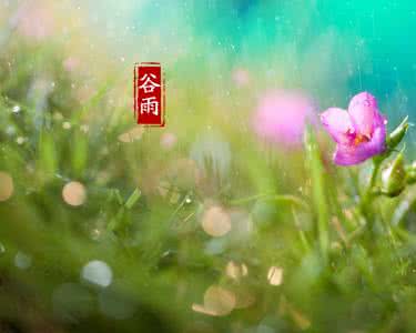 谷雨节气卡通图片大全 关于谷雨节气的古诗词大全