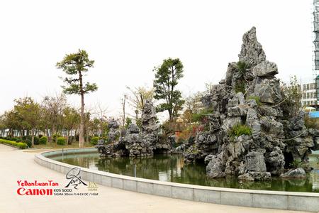 鱼缸造景假山 仿真假山 仿真假山设计，仿真假山制作——御鑫造景