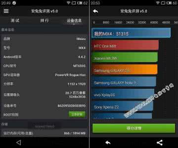 魅族mx4跑分 魅族mx4跑分多少？