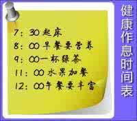 全球科学作息时间表 全球最佳糖尿病作息时间表，改变一点点，健康一辈子