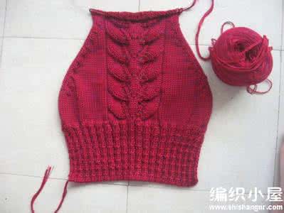 从下往上直插肩毛衣 时尚漂亮的叶子花插肩短袖毛衣