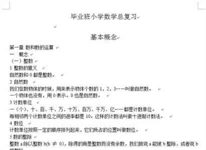 20小学数学总复习资料-分类题