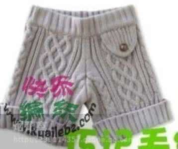 棒针编织毛线短裤图解 毛线编织的短裤款式图片大全|棒针作品秀