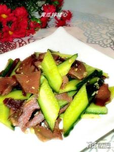 凉拌猪心的做法 凉拌猪心的做法 黄瓜拌猪心的做法