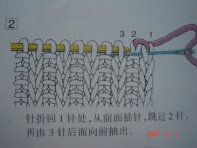 棒针编织基础针法图解 编织基础----棒针螺纹收针法（双、单）