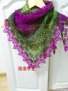 帝王花披肩 帝王花披肩高清图解 仿帝王花彩虹线披肩