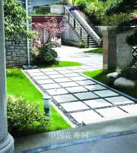 景观台阶 墙角景观 一个墙角、一级台阶都是景