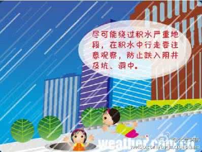 大学生【暴雨天气行人、行车安全守则】