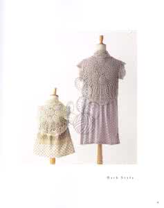 钩针花锥亲子装 钩针亲子装