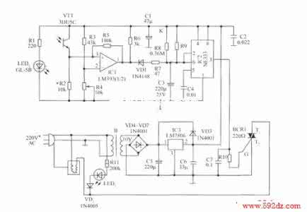 电熨斗电路图 电熨斗的控制电路_电路图