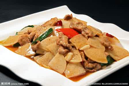 白萝卜炒肉家常做法 萝卜炒肉片