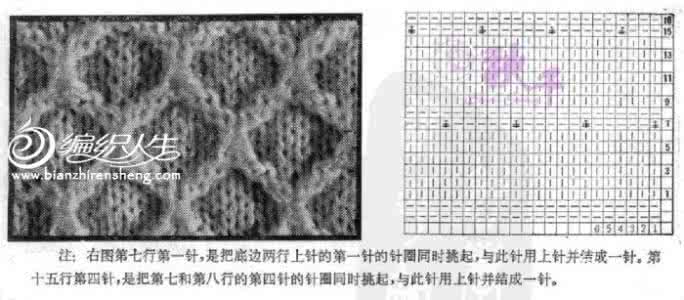 棒针花样编织教程视频 【花样】棒针教程：“长铰链”