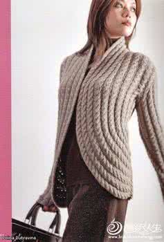 一片式棒针披肩图解 炫美棒针披肩