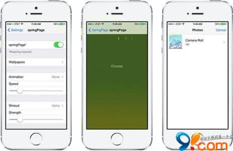 spring boot 界面 springPage：让iPhone桌面每个界面显示不同壁纸