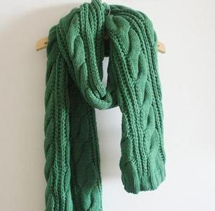 棒针围脖的各种织法 【棒针教程】缠绕式围脖（漂亮）