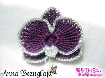 钩针蝴蝶兰花图解 蝴蝶兰钩法，钩针钩花图解