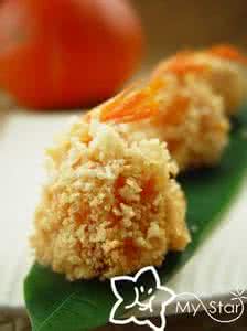 香酥南瓜虾 好吃不胖的香酥油炸美食——万圣节北极虾南瓜球