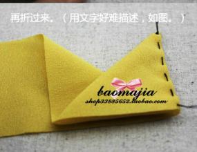 手工布艺玫瑰花的做法 手工布艺----“泰勒玫瑰”