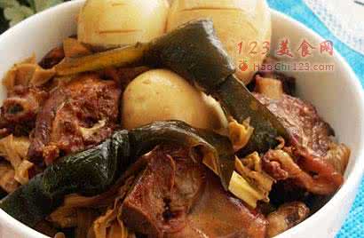 腐竹烧排骨 腐竹海带烧排骨