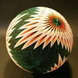 手鞠花纹制作教程视频 手鞠球制作教程