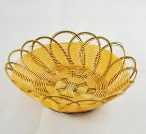 纸藤手工编织收纳篮子 手工DIY 毛线 迷你 编织可爱篮子