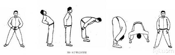 双手攀足固肾腰图解 (6)双手攀足固肾壮腰,保证一生身体好