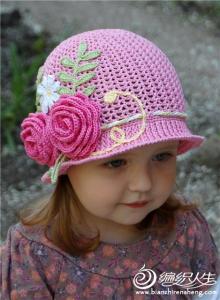 儿童钩针帽子编织视频 钩针编织漂亮童帽----欣赏