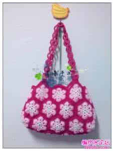 拼花包包的钩法ml 红粉佳人拼花包的钩法图片