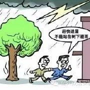 躲避雷电 一张图告诉你雷电时你该如何躲避