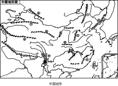 中国地理填图训练大全 中国地理填图训练二（中国地形）