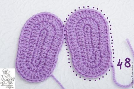 钩针编织软底地板鞋 【转载】钩针教程：新生宝宝软底鞋的钩法