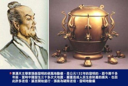张衡发明地动仪的故事 张衡发明地动仪 【地动仪是谁发明的】张衡简介