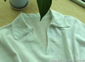 宽松棉麻短袖连衣裙 (3)转载 宽松棉麻连肩短袖