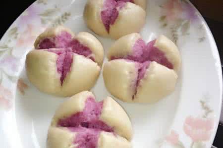 纯碱开花馒头的精确配方 紫薯开花馒头的做法