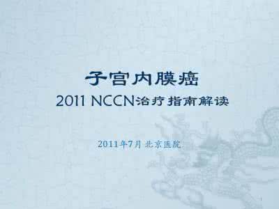 子宫内膜癌治疗指南 子宫内膜癌指南更新