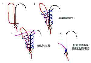 鱼钩最结实的绑法图片 鱼钩的三十种绑法、线结的二十种绑法图