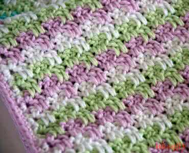 漂亮的钩针毯子图解 钩针模式----“星星点点”及实例毯子