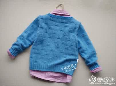 中国编织网儿童毛衣 90～110cm中童毛衣  【依可爱】简约短袖-溢