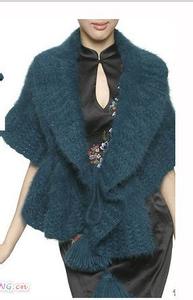 水貂披肩 长毛水貂绒----摩登披肩韩国图解