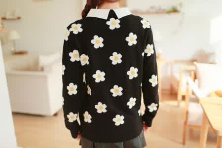 白娃娃菜狐金花萝 韩版娃娃衫 三朵金花