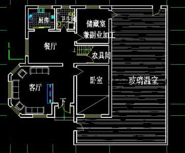 农村自建房施工图 二层新农村自建房施工图10.5米X11.4米