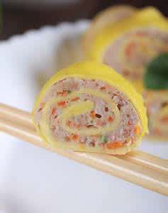 鸡蛋最有营养的吃法 更加营养美味的鸡蛋吃法----鸡蛋肉卷