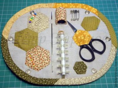 手工针线包的做法 手工布艺教程----“缝纫针线包”