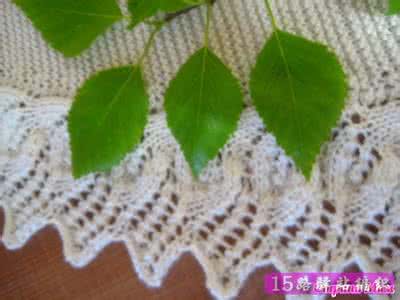 最新棒针花样大全 【花样】又一款棒针叶子