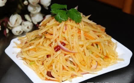 饭店凉拌土豆丝的做法 凉拌土豆丝