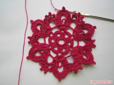 漂亮披肩钩针钩法视频 钩针教程----适合钩披肩的单元花模式