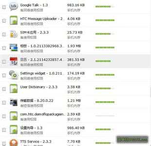 cm13系统软件精简列表 HTC G4精简系统软件列表